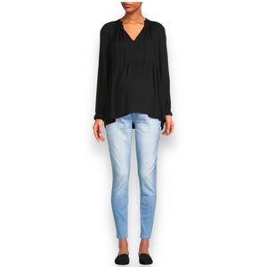 Destination Maternity Women’s Long Sleeve Split Neck Blouse, size XXL